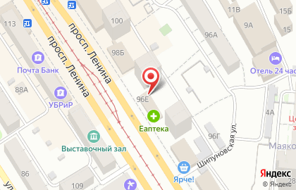 Банкомат Сбербанк России, Алтайское отделение №8644 на проспекте Ленина, 96 на карте