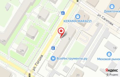 Банкомат Росбанк на улице Гоголя на карте