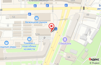 Ивановские ткани в Брянске на карте