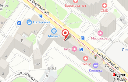 Жилищник района Лефортово на Солдатской улице на карте