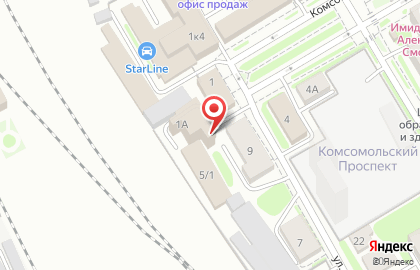 Группа компаний Прораб на Площади Гарина-Михайловского на карте