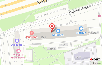 М.видео на Славянском бульваре на карте