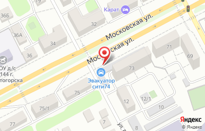 Автосалон Автолига на Московской улице на карте