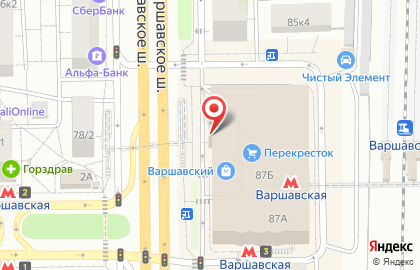 ТЦ Варшавский в Москве на карте