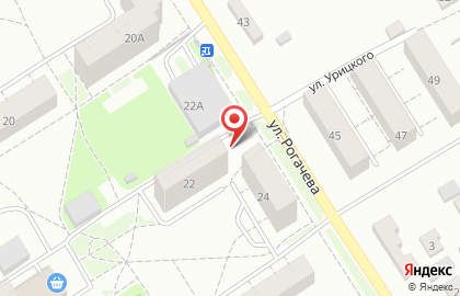 Киоск по продаже хлебобулочных изделий на улице Рогачёва на карте