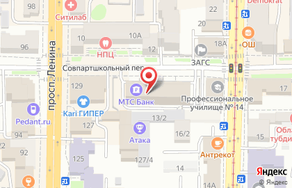 МТС-банк в Томске на карте