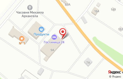 Гостиница в Красноярске на карте
