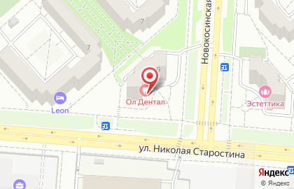 Стоматология All Dental на улице Николая Старостина на карте