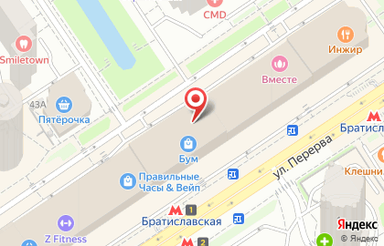 Фирменный Магазин Московского Ювелирного Завода на Братиславской на карте