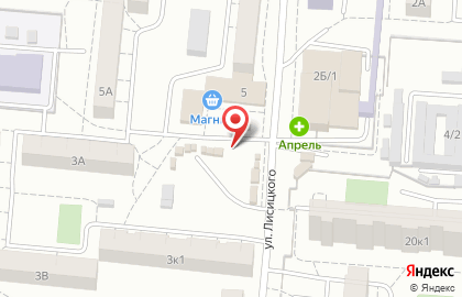 Магазин Азовский Бройлер на улице Лисицкого на карте
