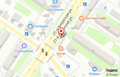 БУКЕТИК на 21-ой Амурской улице на карте