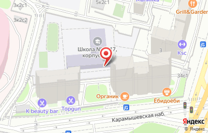Московский клуб ушу на Карамышевской набережной на карте