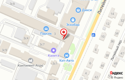 Cервисный центр Барс-Сервис на Литейной улице на карте