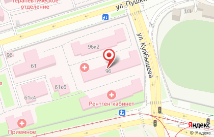 Краевая клиническая инфекционная больница на улице Пушкина на карте