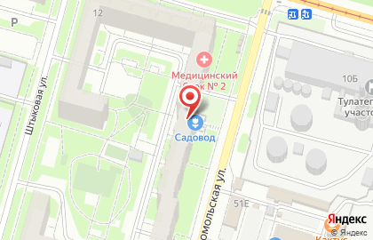 Магазин товаров для сада и огорода Садовод в Зареченском районе на карте