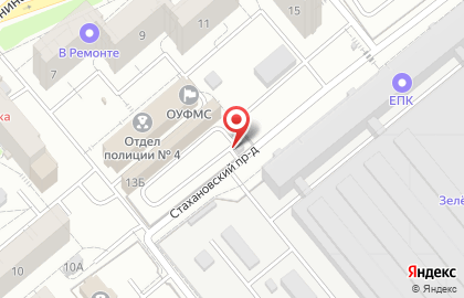 Автостоянка Репер в Октябрьском районе на карте