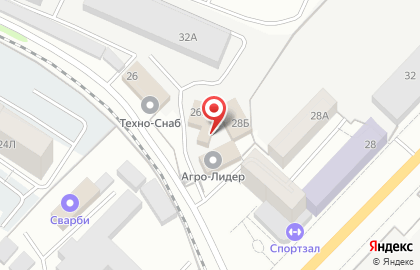 Автомойка в Тамбове на карте