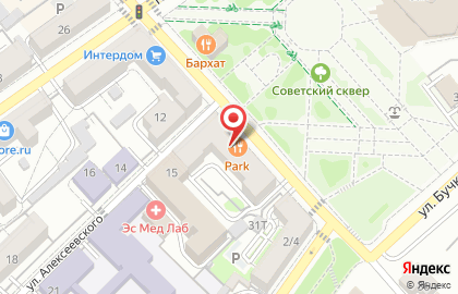 Продуктовый магазин Авоська в Центральном районе на карте