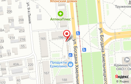 Ресторан Радость на улице Богдана Хмельницкого на карте