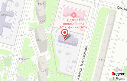 Школа танцев Русский Стандарт на улице Алексея Дикого на карте