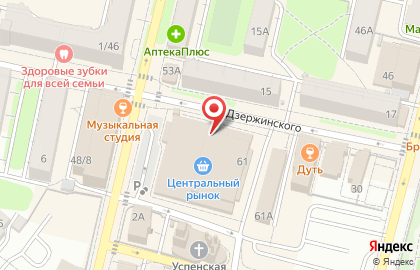 Ценопад на улице Плеханова на карте
