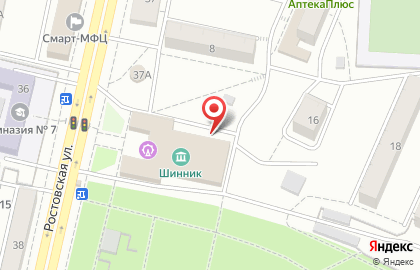 Робин Сдобин на Ростовской улице на карте