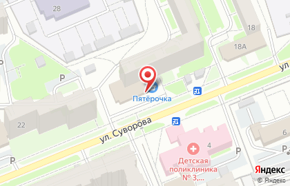 Универсам Пятерочка на Первомайской улице на карте