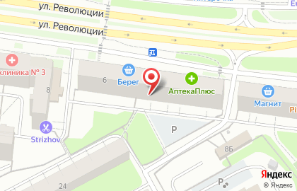 Берег в Ленинском районе на карте