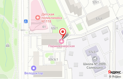 Салон красоты в Москве на карте