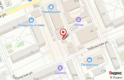 Магазин фруктов и овощей на Тобольской улице на карте