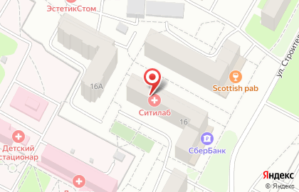 Лаборатория Ситилаб на улице Строителей на карте