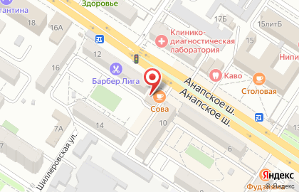 Теремок в Новороссийске на карте