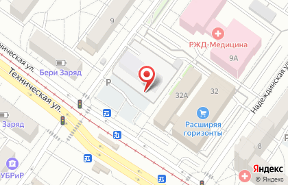 Киоск по продаже кондитерских изделий в Железнодорожном районе на карте