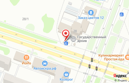 Цветочный павильон Орхидея в Йошкар-Оле на карте
