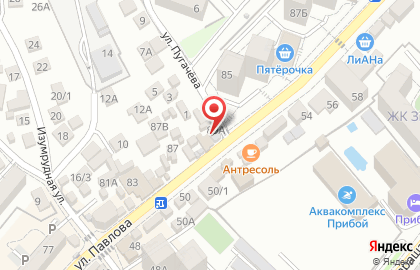 Кафе Сказка в Лазаревском районе на карте
