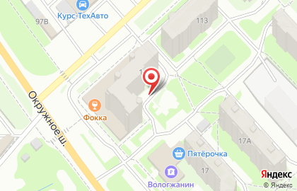 Колесный ряд на улице Ленинградской на карте