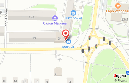Супермаркет Магнит у дома в Фрунзенском районе на карте