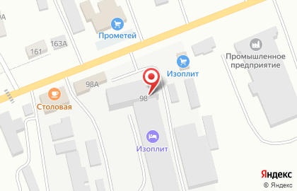 Гостиница Изоплит на карте