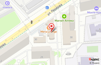 Сеть лаундж-баров Мята Lounge на улице Перерва на карте