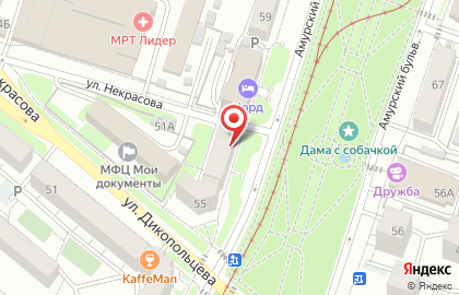 Парикмахерская Расческа на Амурском бульваре на карте