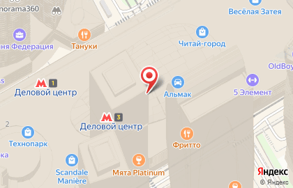 Пиццерия Додо Пицца в Москве на карте