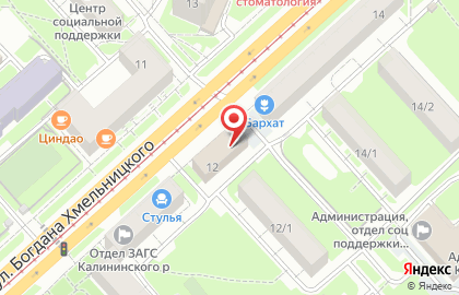 Салон домашней мебели ДЭФО в Новосибирске на карте