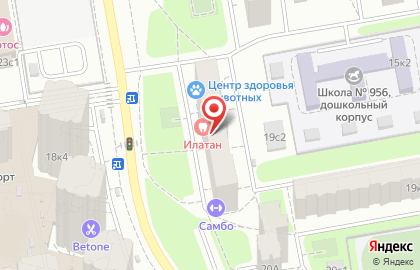 Стоматологическая клиника ИЛАТАН в проезде Дежнёва на карте