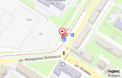 Магазин по продаже фастфудной продукции на улице Ф.Энгельса на карте