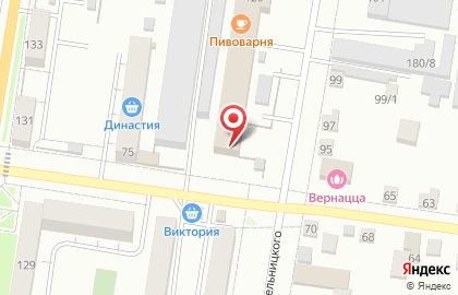 Пивоварня магазин напитков на розлив на улице Б.Хмельницкого на карте
