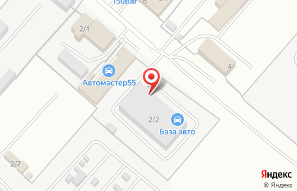 Автостоянка в Омске на карте