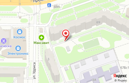 Тофа на проспекте Циолковского на карте
