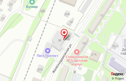 Производственная компания на Железнодорожной улице на карте