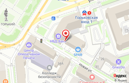 Кафе быстрого питания Буфетъ на улице Максима Горького на карте