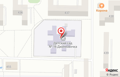Детский сад Дюймовочка №16 на улице 4-го микрорайона на карте